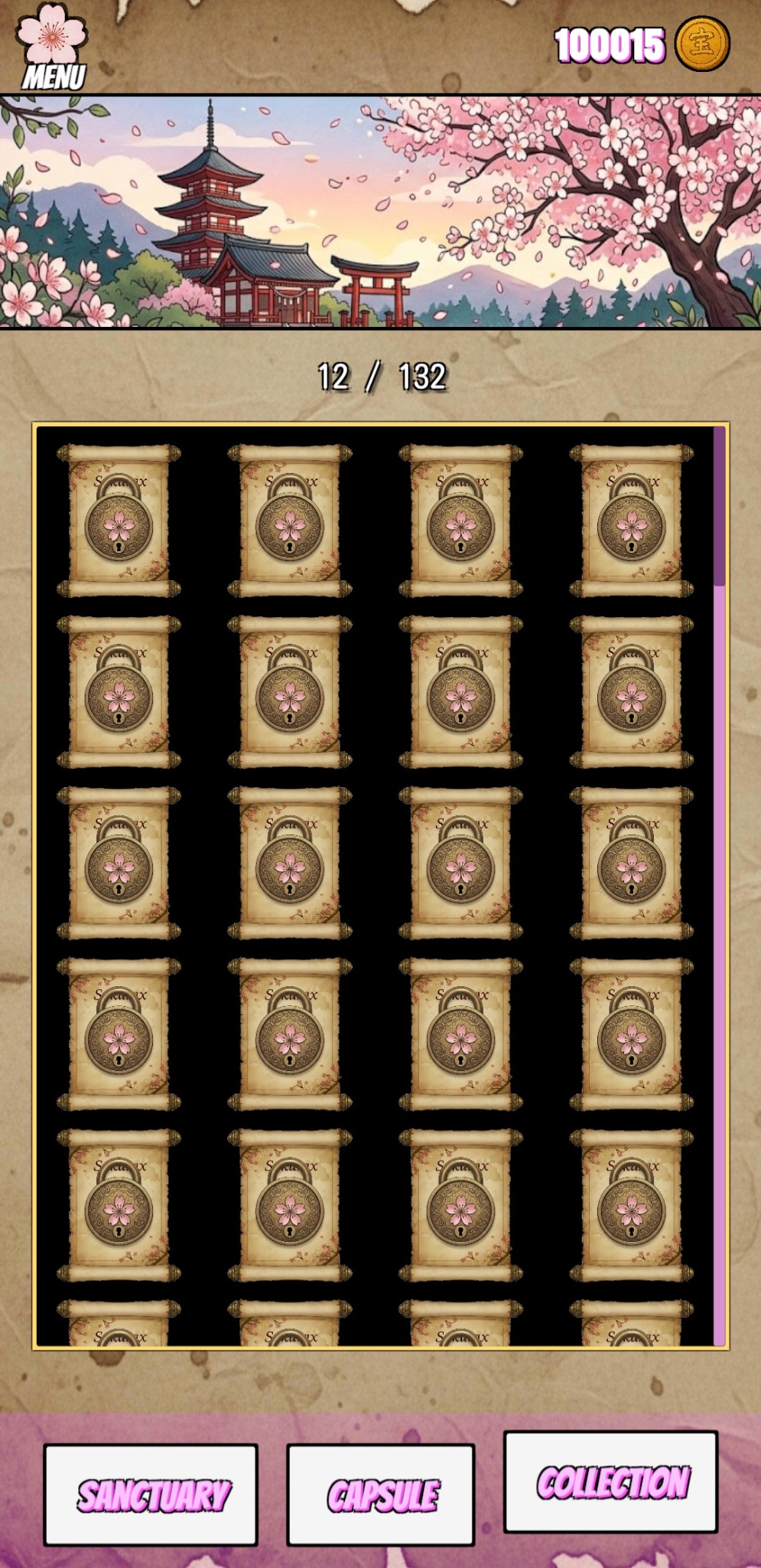 Collection du jeu Sakurax